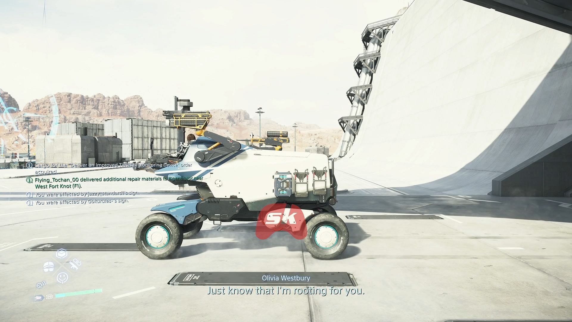 The pickup off-roader in DS2 (Image via Sportskeeda Gaming || Sony Interactive Entertainment)